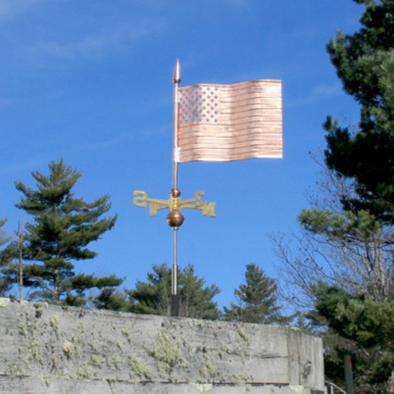 American Flag Weathervane  855
