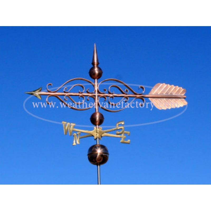 Large Scrolled Arrow Weathervane  431