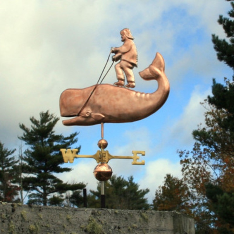 Man riding a Whale Weathervane   149