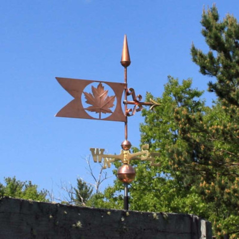 Maple Leaf Banner Weathervane  490