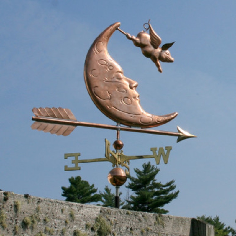 Pig over the Moon Weathervane  801