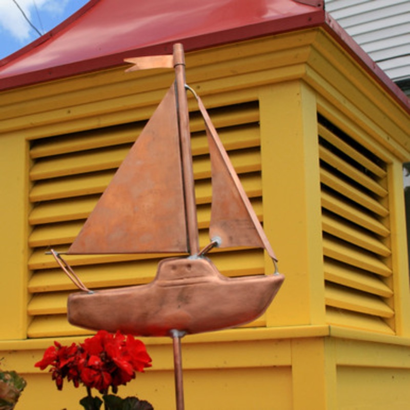 Sailboat Garden Stake  1011
