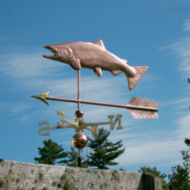 Salmon with Arrow Weathervane  795