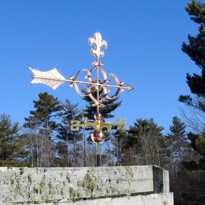 Victorian Arrow Weathervane with Fleur de Lis     132