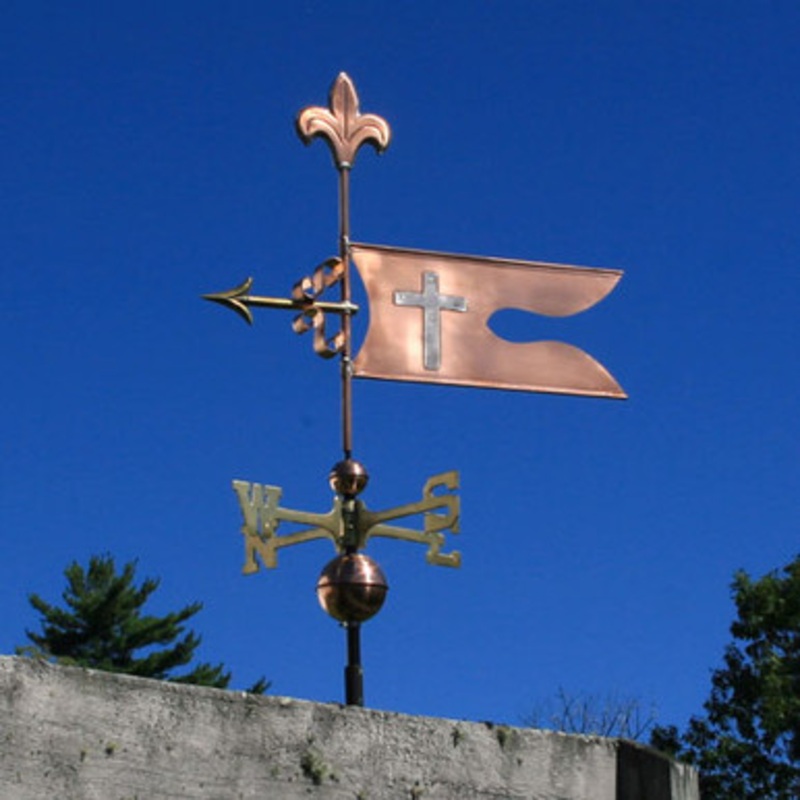 Banner with Cross Weathervane  193