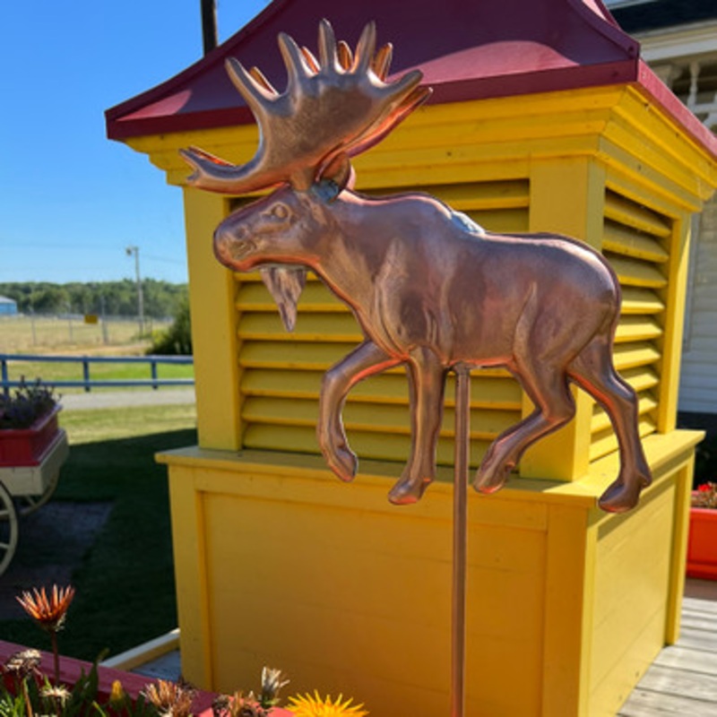 Garden Stake Moose  1033