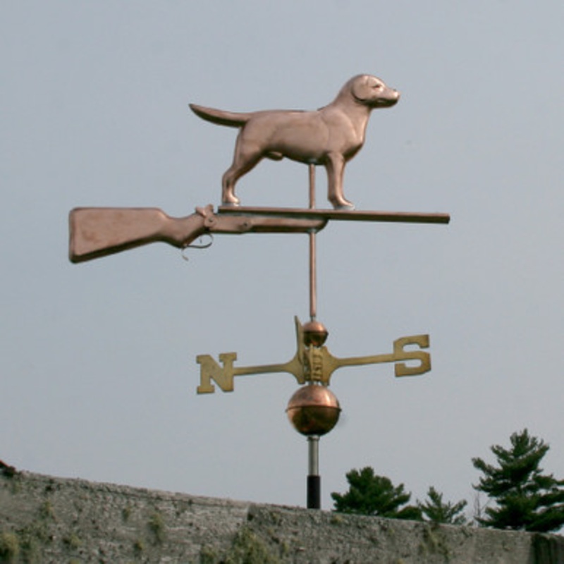 Labrador with Shotgun Weathervane  835