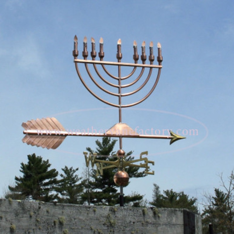 Large Menorah Weathervane  532