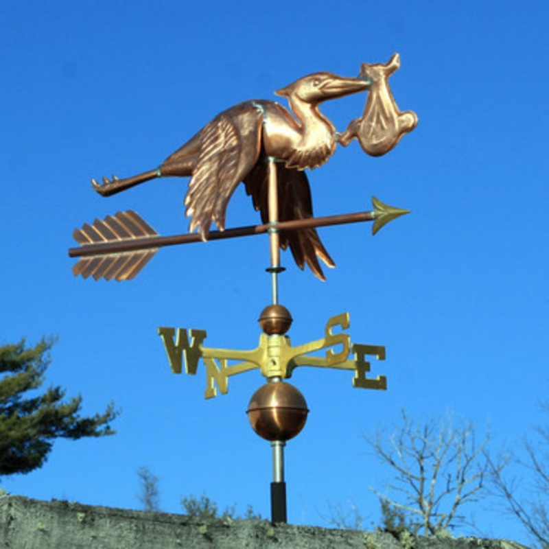 Stork with Baby Weathervane  264