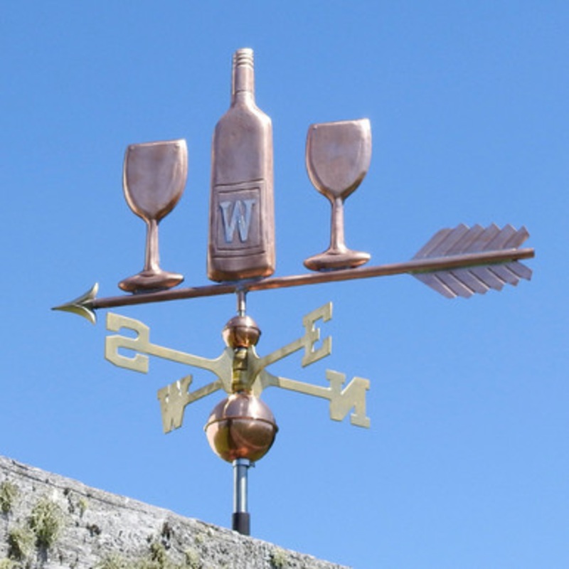 Wine Bottle and Glasses Weathervane    405