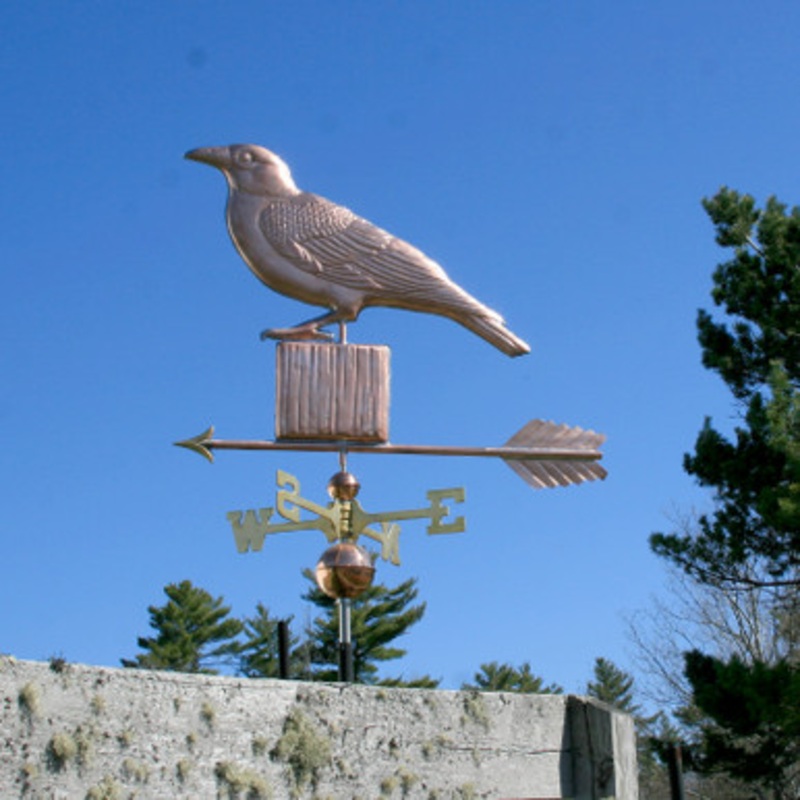 Crow on a Post Weathervane  779