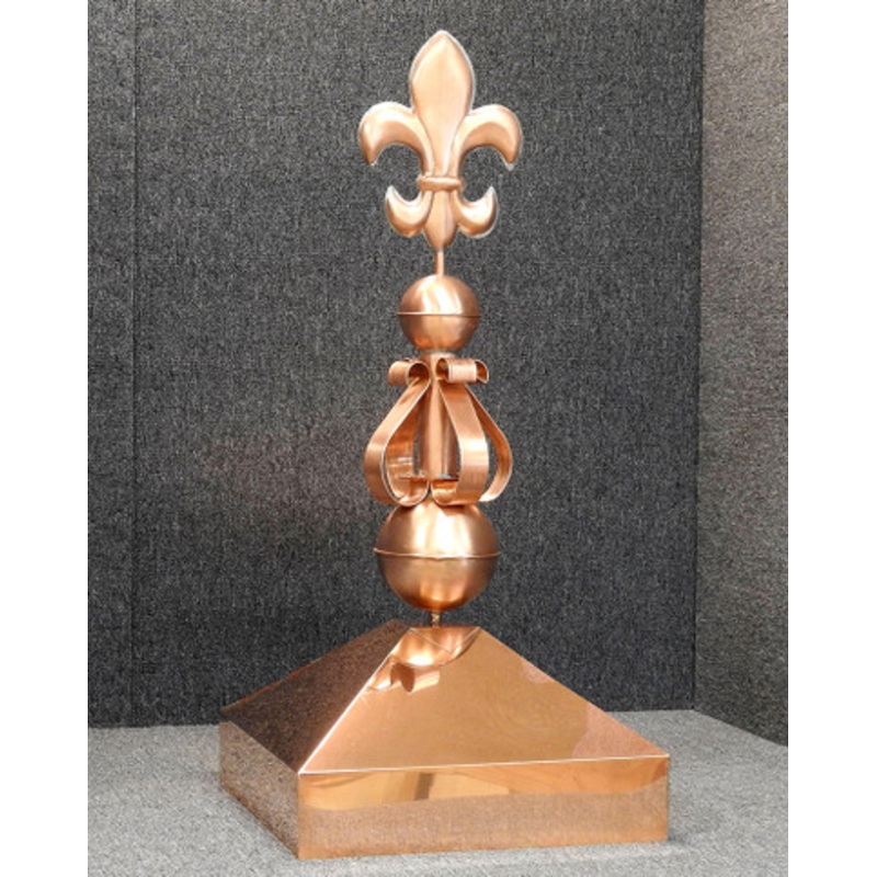Gazebo Cap with Fleur de Lis Victorian Finial GC-324