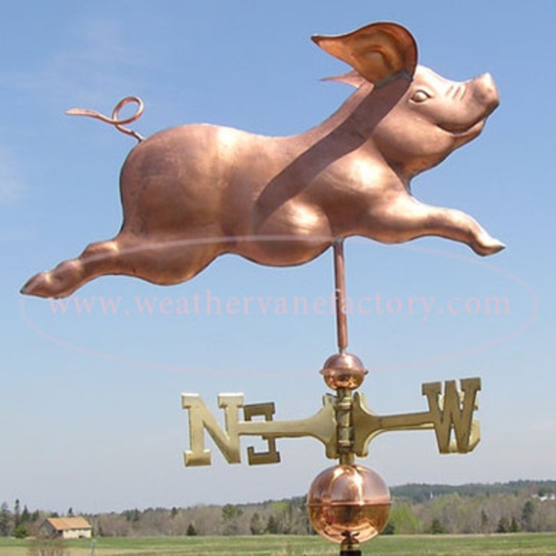 Running Pig Weathervane  315