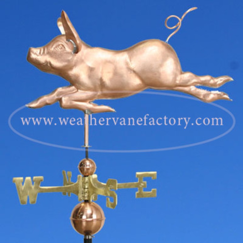 Running Pig Weathervane  371
