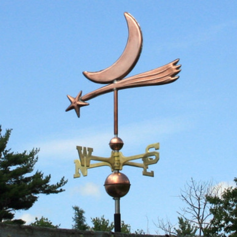 Shooting Star and Moon Weathervane  348