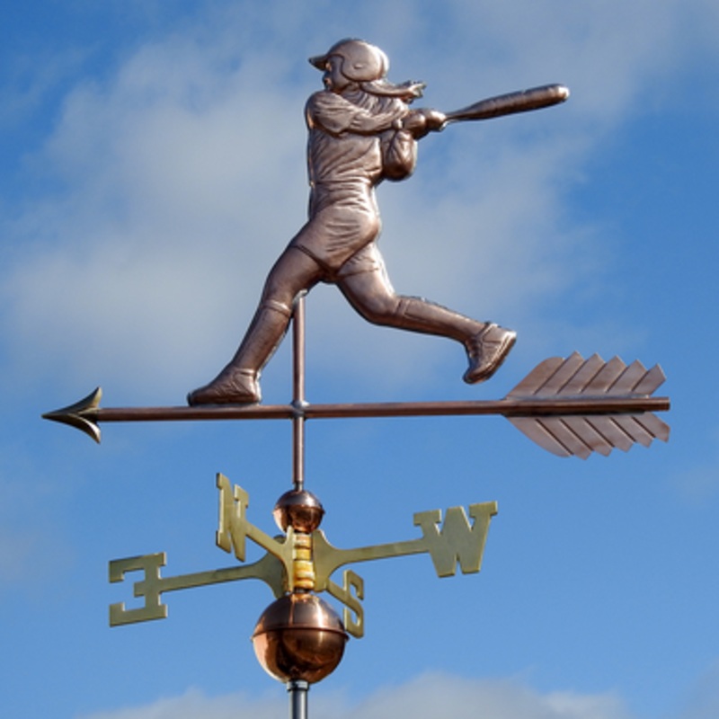 Softball Player Weathervane   152