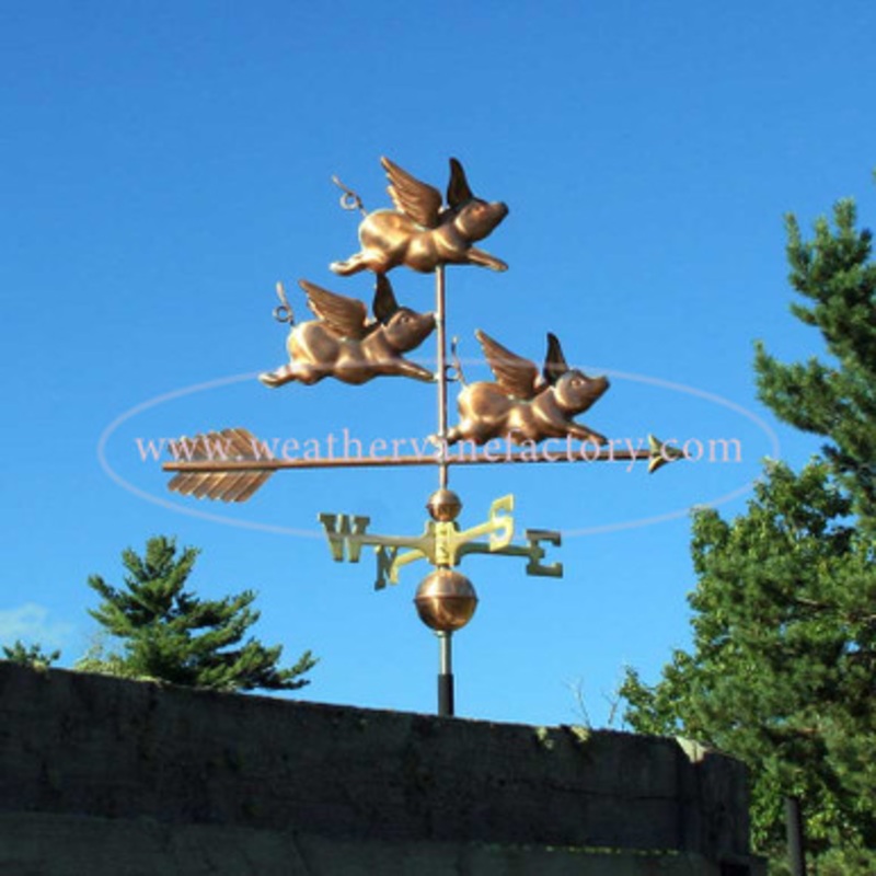 Three Flying Pigs Weathervane – 510