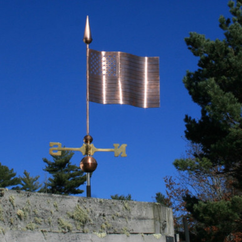 American Flag Weathervane  856
