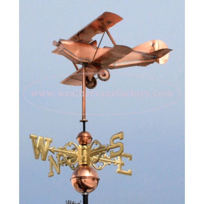 Bi-Plane Airplane Weathervane  465