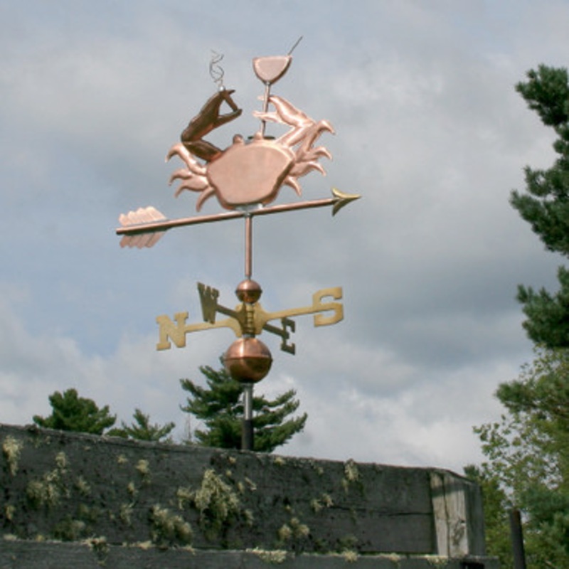 Crab Smoking Weathervane  839