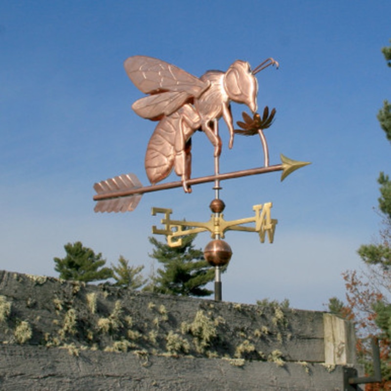 Grand Honey Bee with Flower Weathervane  852