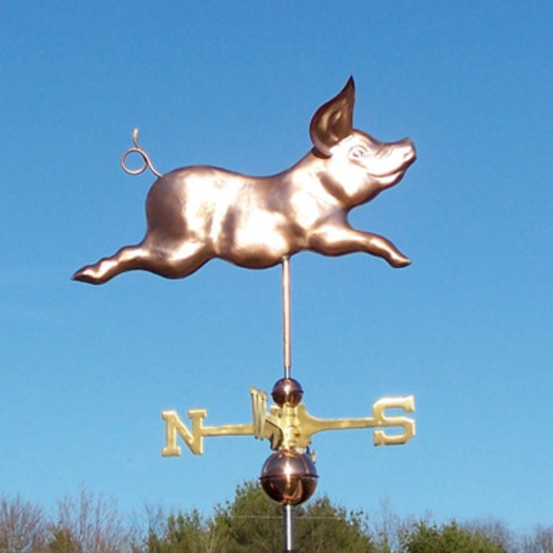 Happy Pig Weathervane   440