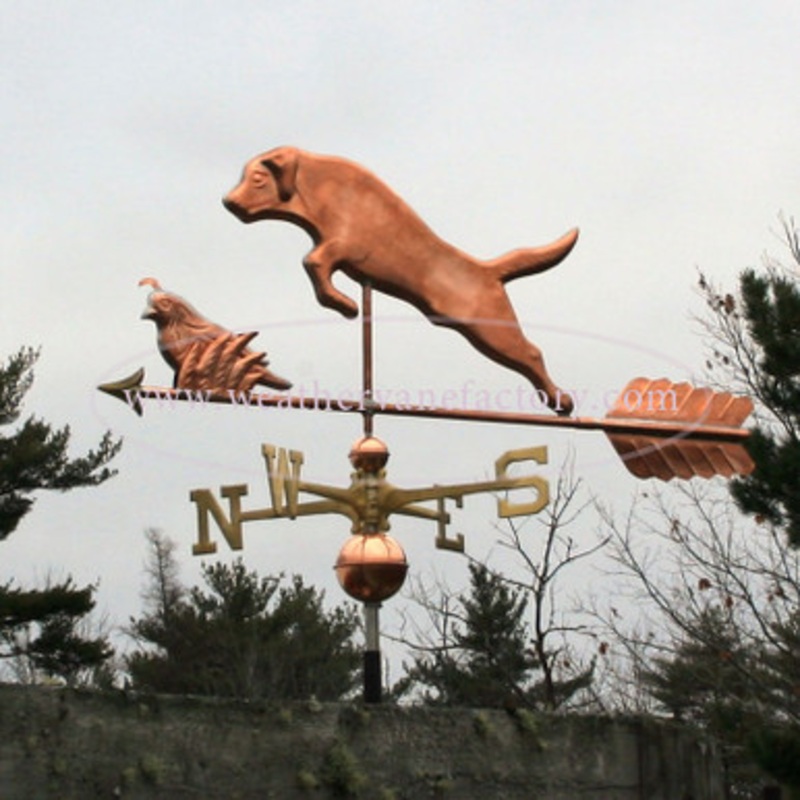 Labrador and Quail Weathervane   361