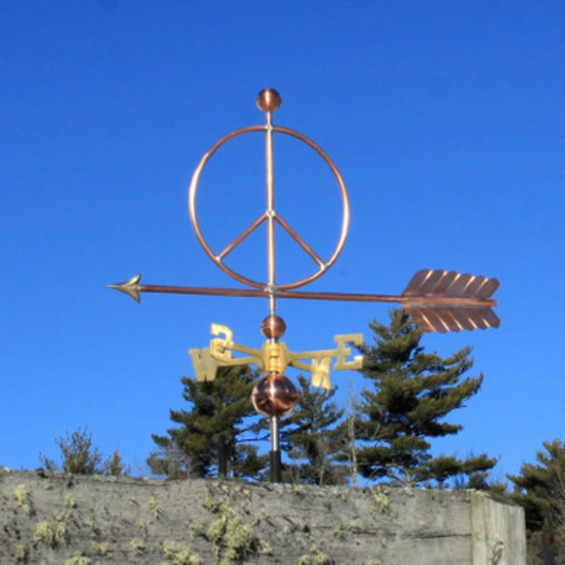 Large Peace Sign Weathervane  485
