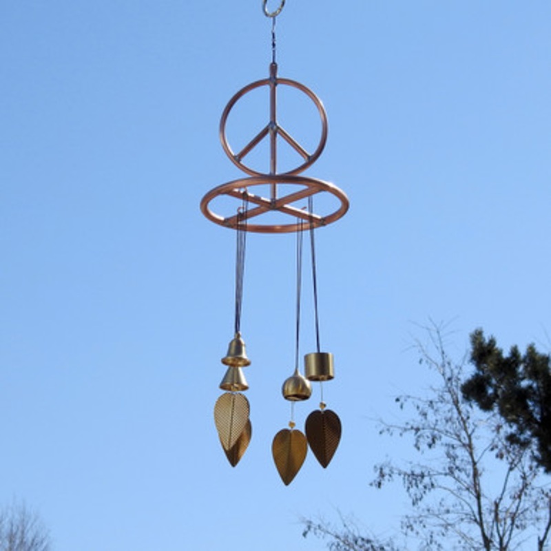 Peace Sign Wind Chimes  WC-165