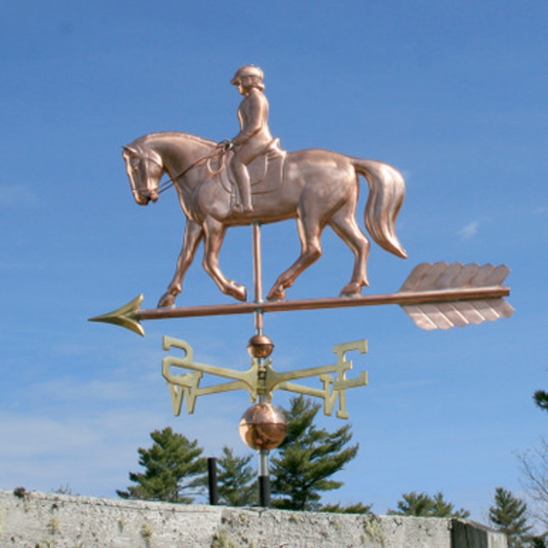 Quarter Horse and Rider Weathervane  744