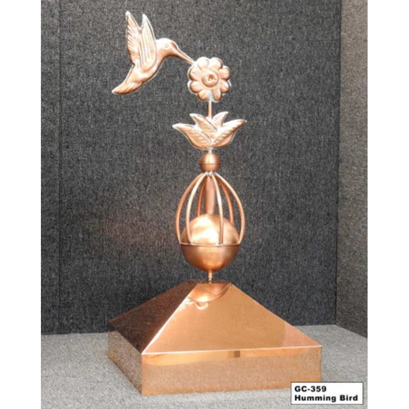 Square Gazebo Cap with Sphere Finial       GC-107