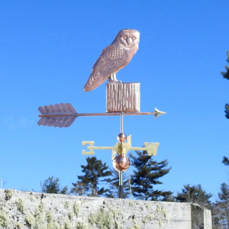 Barn Owl on a Post Weathervane   MM-336