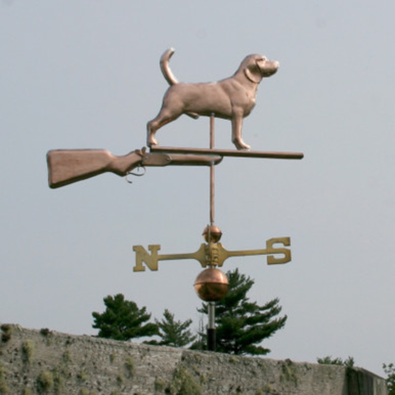 Beagle with Shotgun Weathervane  836