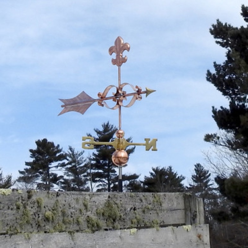 Fancy Arrow Weathervane with Fleur de Lis  374