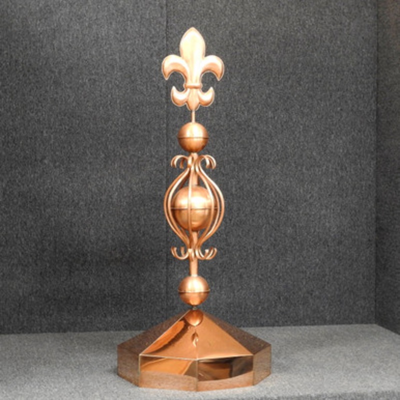 Gazebo Cap with Fleur de Lis Finial GC-448