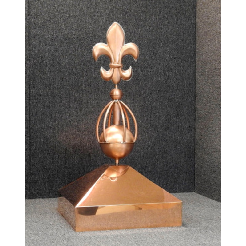 Gazebo Cap with Fleur de Lis Sphere Finial – GC-382
