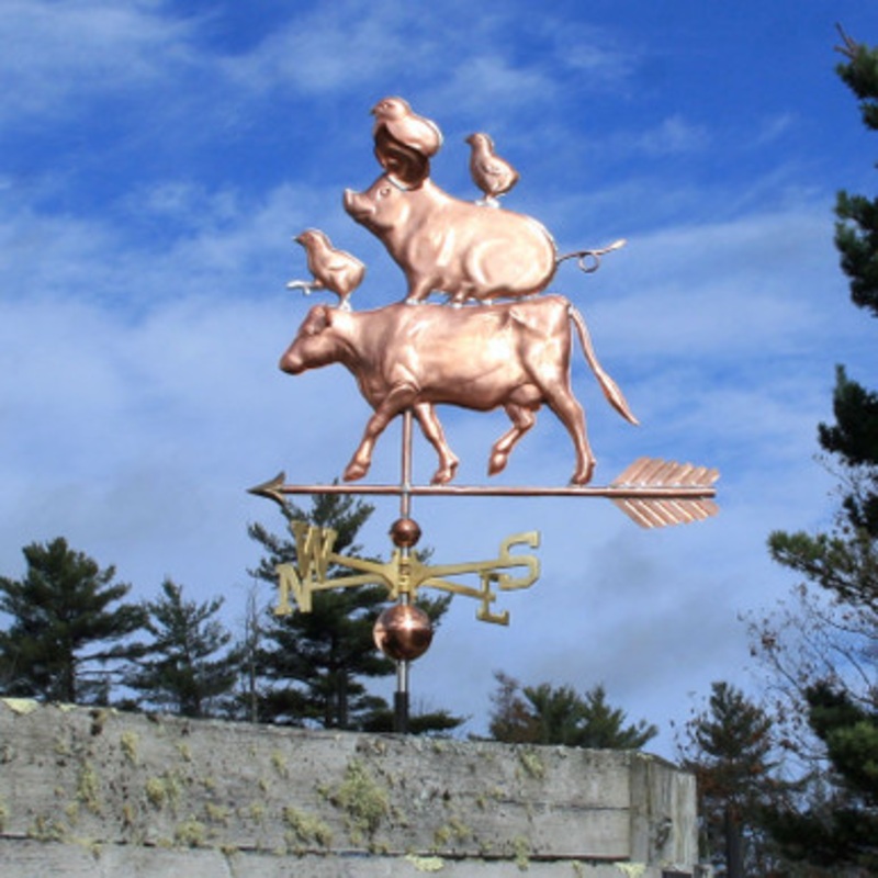 Girls at the Farm Weathervane  700