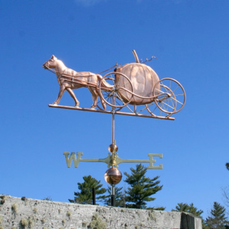 Horse and Pumpkin Carriage Weathervane  785