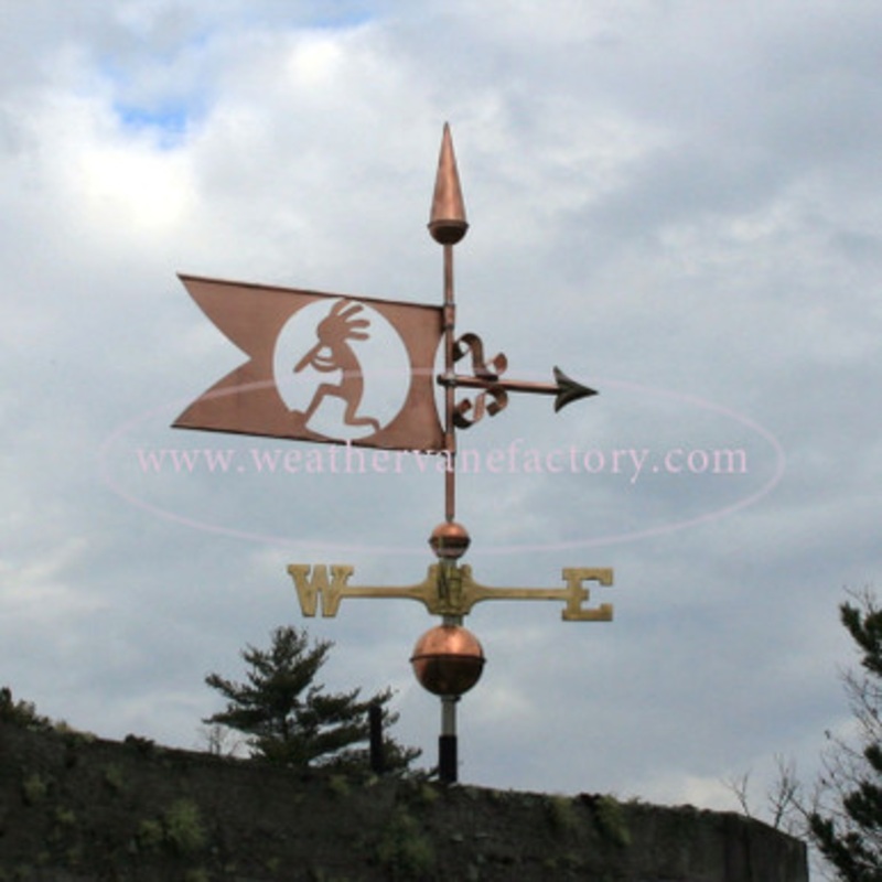 Kokopelli Banner Weathervane  562