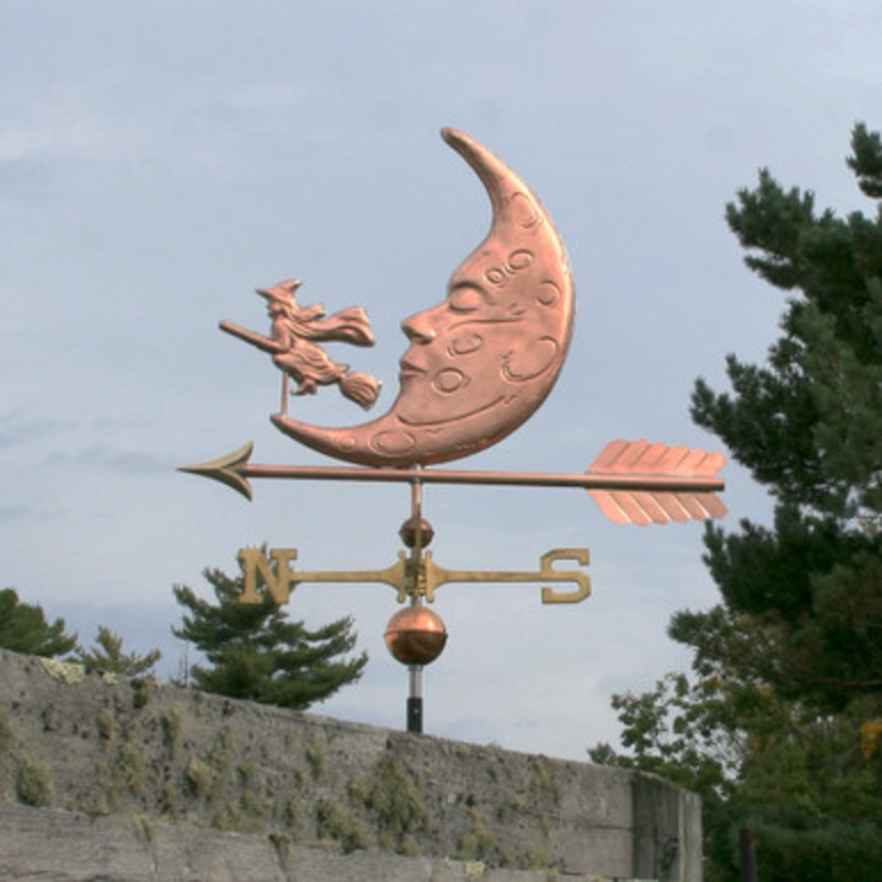 Moon and Witch Weathervane – 174