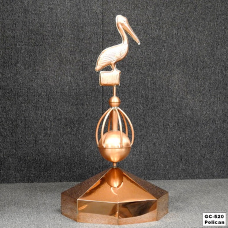 Octagon Gazebo Cap with Sphere Finial      GC-103