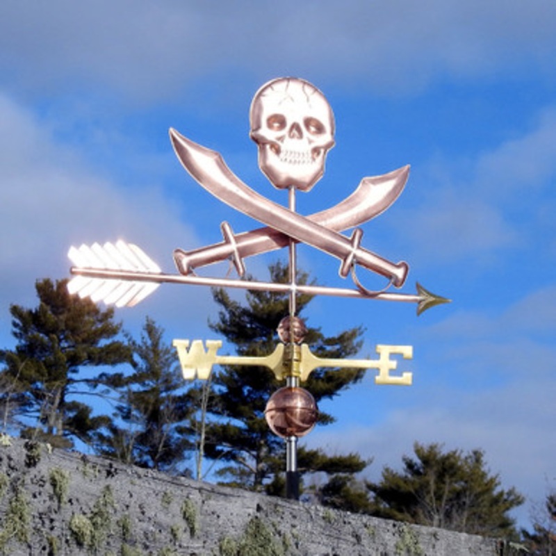 Skull and Swords Weathervane  216