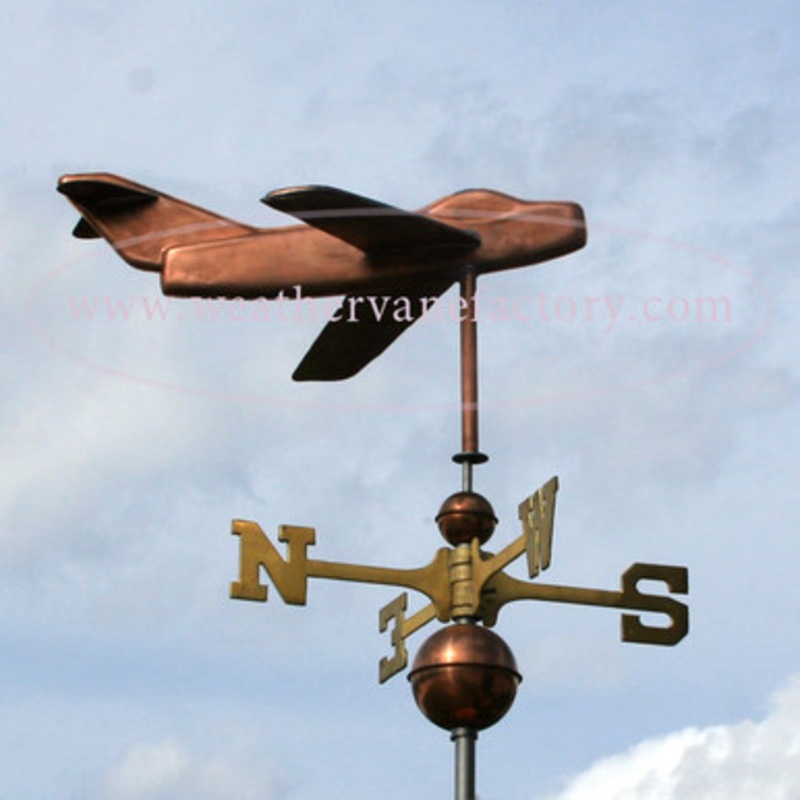 Snub Nose Jet Airplane Weathervane  284