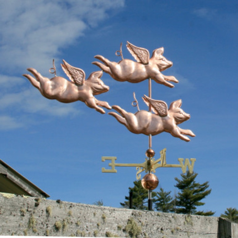 Three Big Flying Pigs Weathervane   334