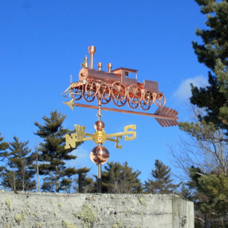 Train with Spoke Wheels Weathervane  721