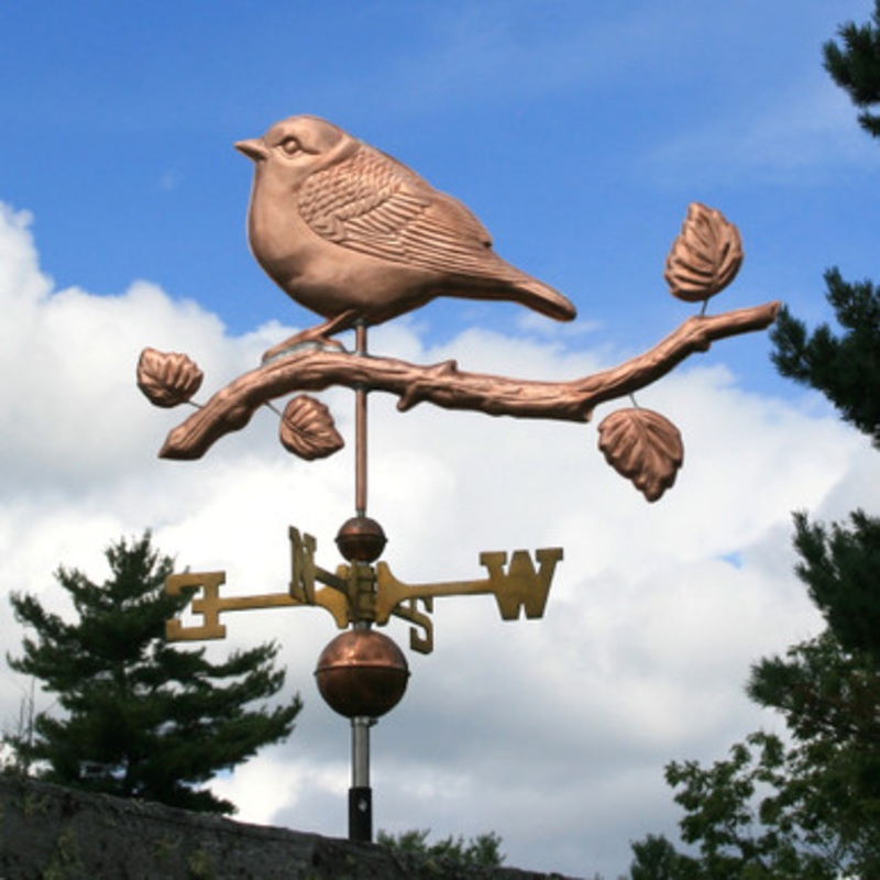 Warbler on Branch Weathervane  113