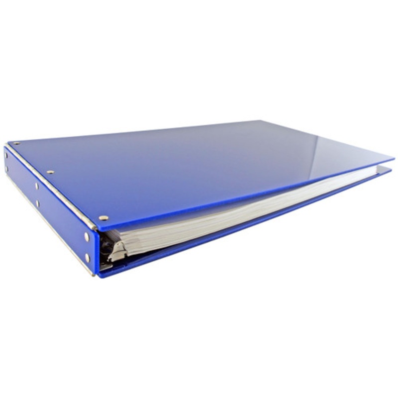 11×17 Binder Acrylic Panel Featuring a 1 Angle-D Ring Blue