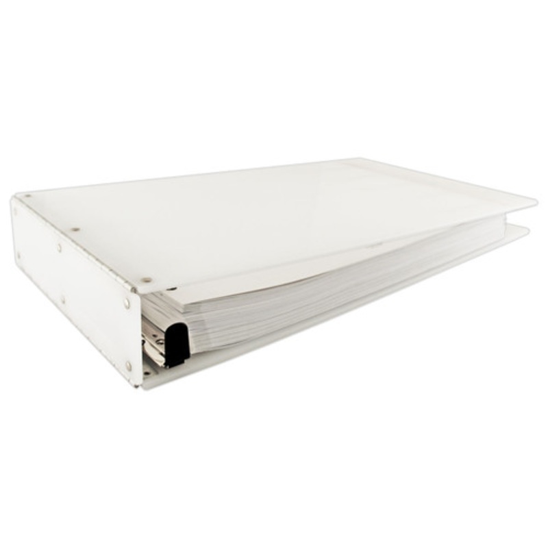 11×17 Binder Acrylic Panel Featuring a 2 EZ Comfort Locking Angle-D White