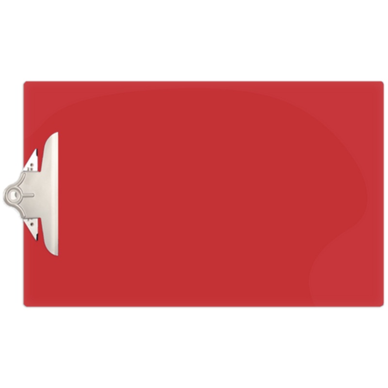 11×17 Clipboard Acrylic Panel Featuring a Jumbo Board Clip Red