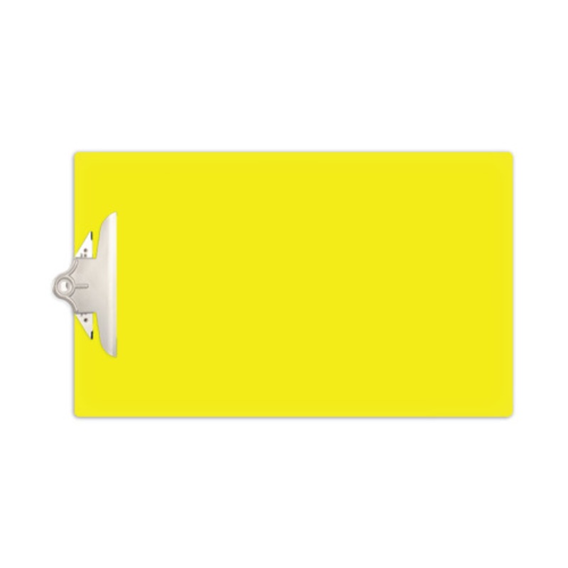 11×17 Clipboard Acrylic Panel Featuring a Jumbo Board Clip Yellow